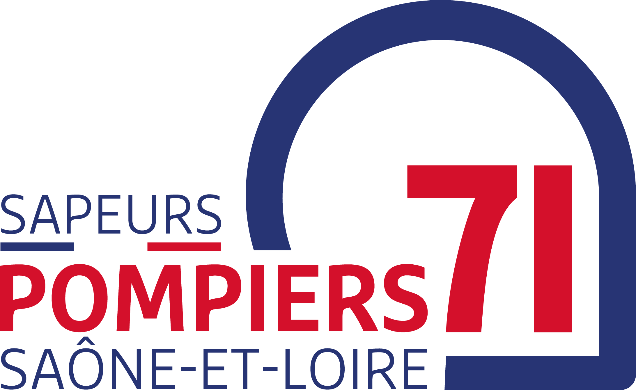 Logo SDIS 71 Saône-et-Loire - Client HORUS